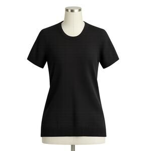 Banana Republic Black Short-Sleeve Cotton Sweater Tee – Size L